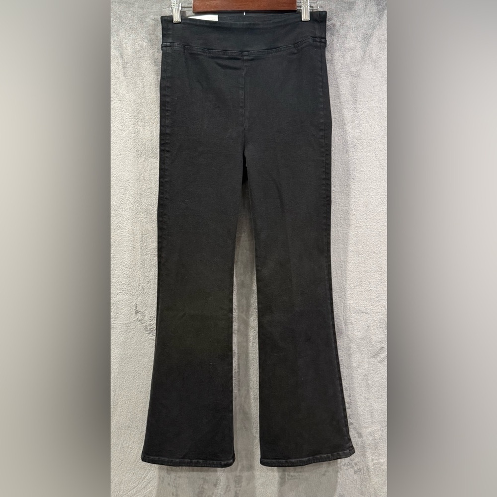 Frame Jetset Crop Mini Boot Sheen Noir Black Bootcut Jeans Women’s Size 2 New